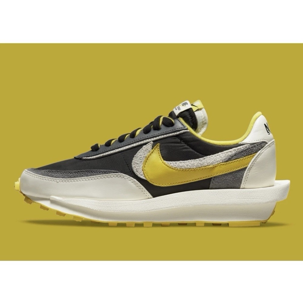 Nike LD Waffle sacai Undercover Black Bright Citron Yellow DJ4877-001 Mens Sz 14